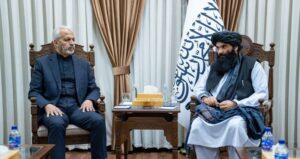 دیدار سراج الدین حقانی با سفیر جمهوری اسلامی ایران در کابل