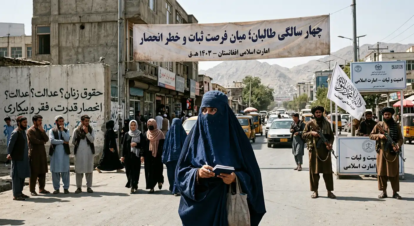 چهار سالگی طالبان؛ میان فرصت ثبات و خطر انحصار