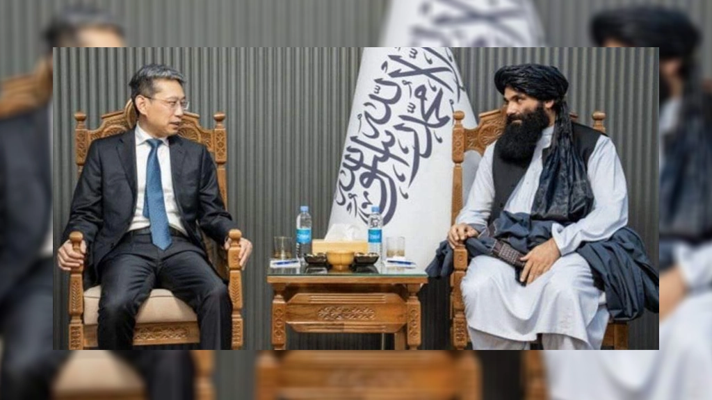 دیدار و گفتگوی سراج الدین حقانی با سفیر چین در کابل