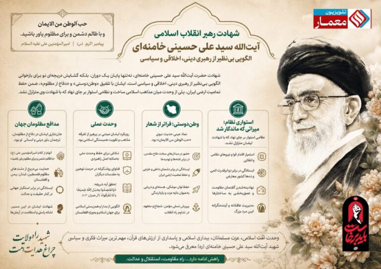 آیت‌الله سید علی حسینی خامنه‌ای، الگویی بی‌نظیر از رهبری دینی، اخلاقی و سیاسی