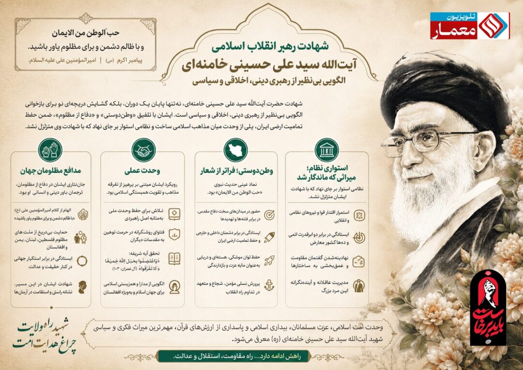 آیت‌الله سید علی حسینی خامنه‌ای، الگویی بی‌نظیر از رهبری دینی، اخلاقی و سیاسی