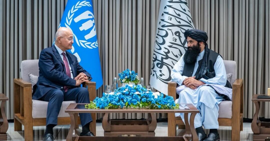 وزیر داخله طالبان با کمیسر عالی پناهندگان سازمان ملل دیدار و گفتوگو کرد