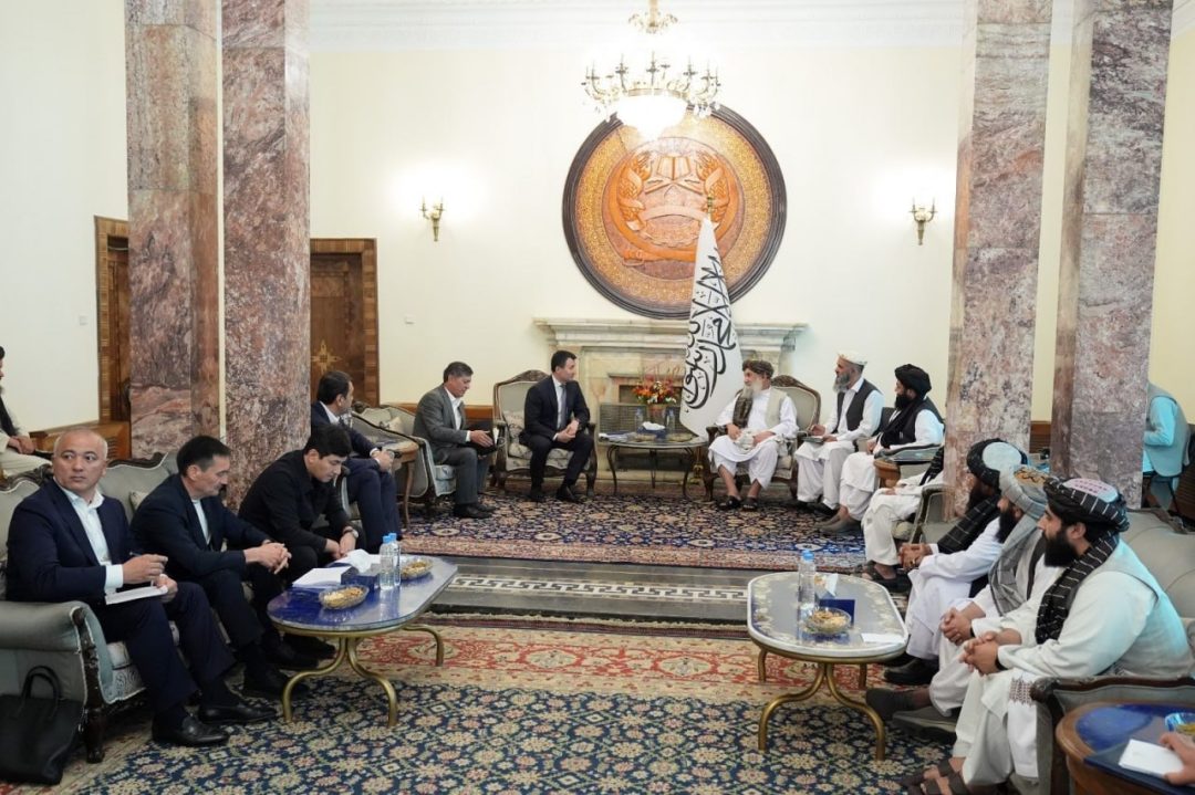دیدار و گفتگوی ریاست الوزرای طالبان با معاون نخست‌وزیر ازبکستان