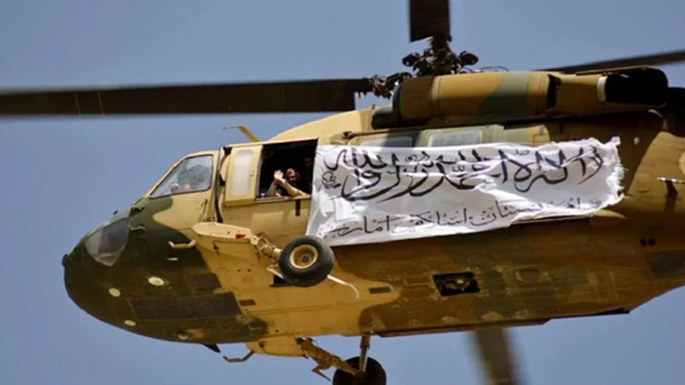 قطعه سبز مدعی سرنگونی چرخبال طالبان در پنجشیر شد