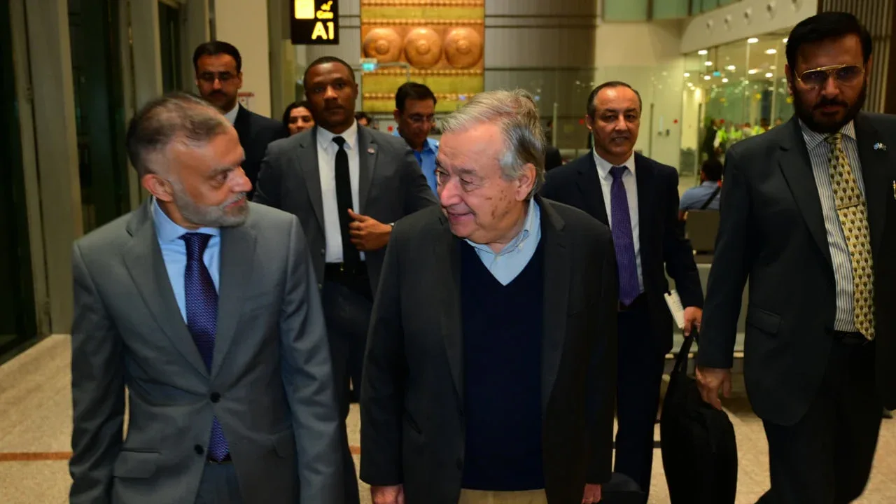 دبیرکل سازمان ملل وارد پاکستان شد