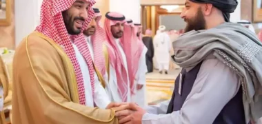 دیدار و گفتگوی محمد یعقوب مجاهد با محمد بن سلمان