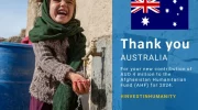 کمک ۲.۶ میلیون دالری استرالیا به افغانستان