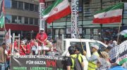 هزاران نفر در اتریش به نشانه همبستگی با ایران و فلسطین تظاهرات کردند
