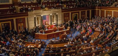 View, from the balcony, of congressmen and congresswomen on the house floor as the 115th Congress is called into session on its opening day, Washington DC, January 3, 2017. (Photo by Mark Reinstein/Corbis via Getty Images)