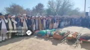 تظاهرات در پی تشییع جنازه قربانیان حمله اخیر در جرئیل هرات  
