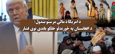کمک های مالی آمریکا به افغانستان