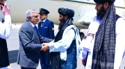 وزیر خارجه پاکستان برای اشتراک در نشست سه‌جانبه با چین و افغانستان وارد کابل شد